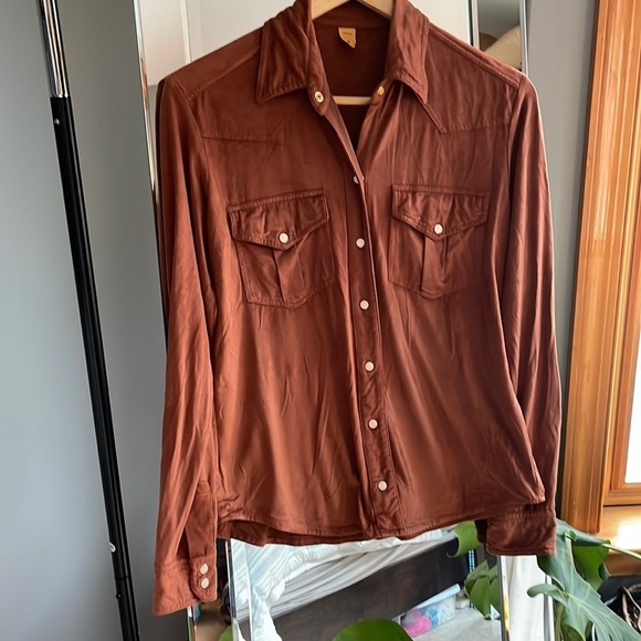 Farm Rio brown blouse small - Picture 1 of 6